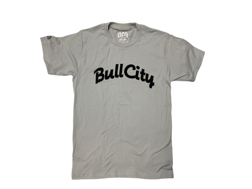 BullCity Draft Day Tee (Silver/ Black Flock)