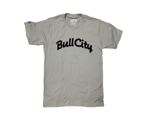 BullCity Draft Day Tee (Silver/ Black Flock)
