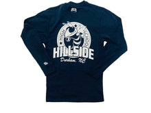 Load image into Gallery viewer, HILLSIDE High School Classic Long Sleeve Tee (Navy)