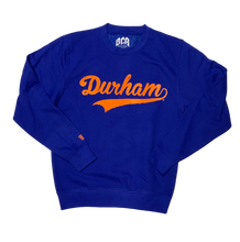 Load image into Gallery viewer, Durham Dodgers Crew Neck (Royal/orange Flock)