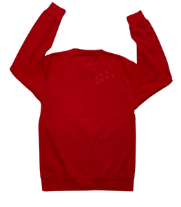 Durham Dodgers Flock Crew Neck (Red / Red)