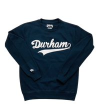 Load image into Gallery viewer, Durham Dodgers Flock Crew Neck ( NAVY / WHITE)