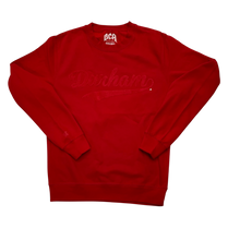 Load image into Gallery viewer, Durham Dodgers Flock Crew Neck (Red / Red)