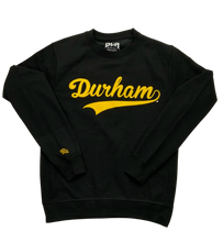 Load image into Gallery viewer, Durham Dodgers Flock Crew Neck (Black / Yellow)