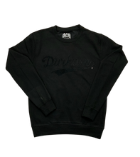 Load image into Gallery viewer, Durham Dodgers Flock Crew Neck ( Black/Black)