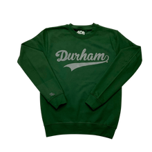 Load image into Gallery viewer, Durham Dodgers Flock Crew Neck ( Bottle Green / Grey)