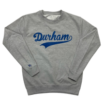 Load image into Gallery viewer, Durham Dodgers  Flock Crew Neck (Sports Grey/ Royal)