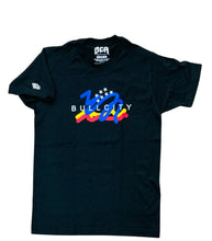 Load image into Gallery viewer, BullCity Scribble  Flag 2.0 Tee (Coal Black)