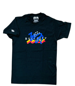 BullCity Scribble  Flag 2.0 Tee (Coal Black)