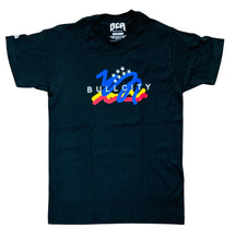 Load image into Gallery viewer, BullCity Scribble  Flag 2.0 Tee (Coal Black)