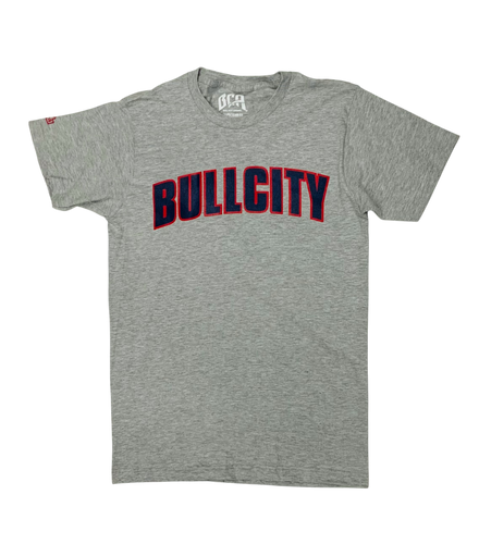 BULLCITY VARSITY Tee (Grey/Navy/ Red)