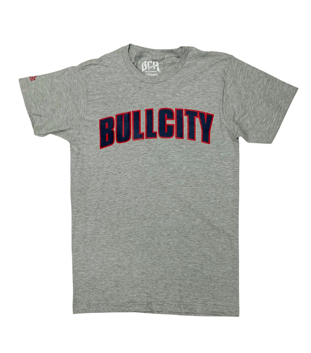 BULLCITY VARSITY Tee (Grey/Navy/ Red)