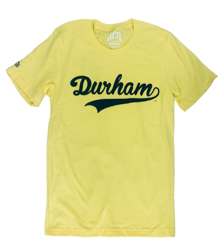 Durham Dodgers Flock Tee  (Yellow/Black)