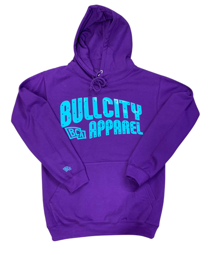 BullCity Boyz Club Hoodie (Purple / Aqua)