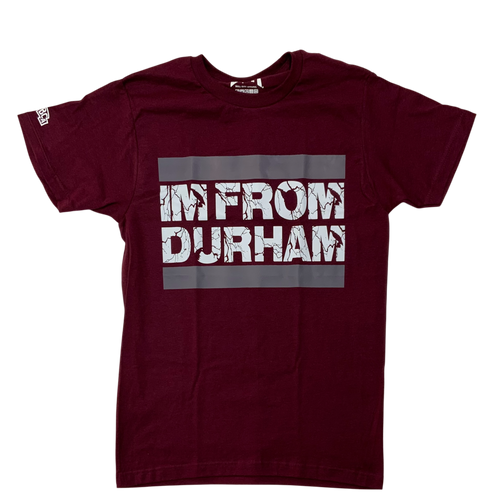 IM FROM DURHAM Tee (Maroon/Grey/White)