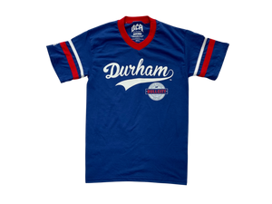 Durham Dodgers Baseball Tee (Royal/Red/White)