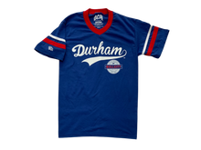 Load image into Gallery viewer, Durham Dodgers Baseball Tee (Royal/Red/White)