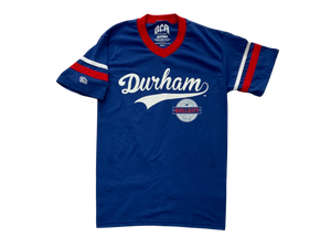 Durham Dodgers Baseball Tee (Royal/Red/White)