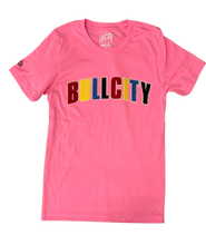 Load image into Gallery viewer, BULLCITY Varsity Flock Tee (Neon Pink)