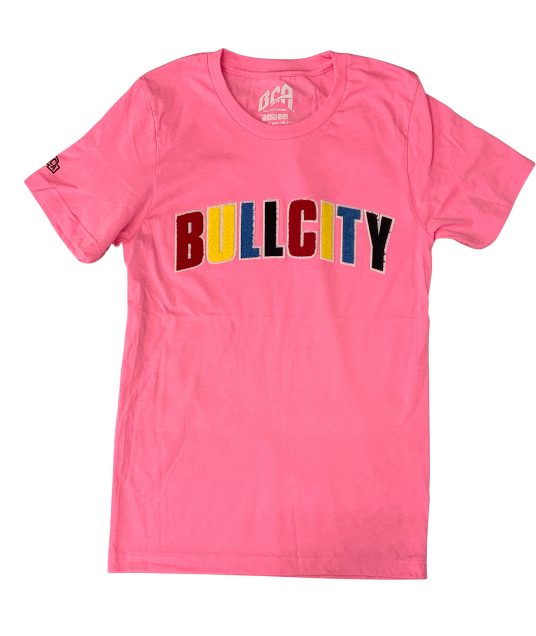 BULLCITY Varsity Flock Tee (Neon Pink)