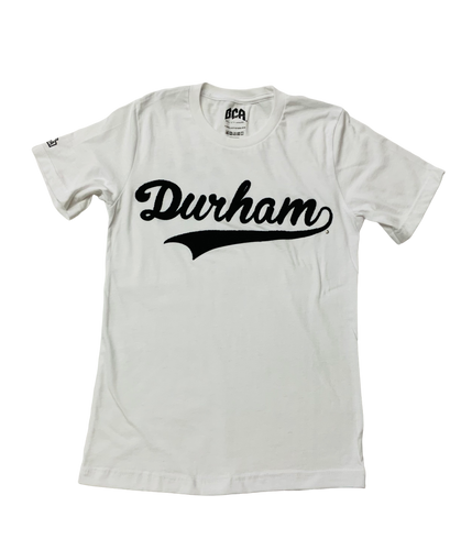 Durham Dodgers Flock Tee (White/Black)