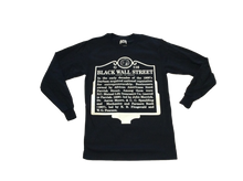 Load image into Gallery viewer, Black Wall Street Tee L/S (Black)