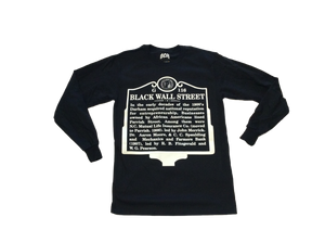 Black Wall Street Tee L/S (Black)