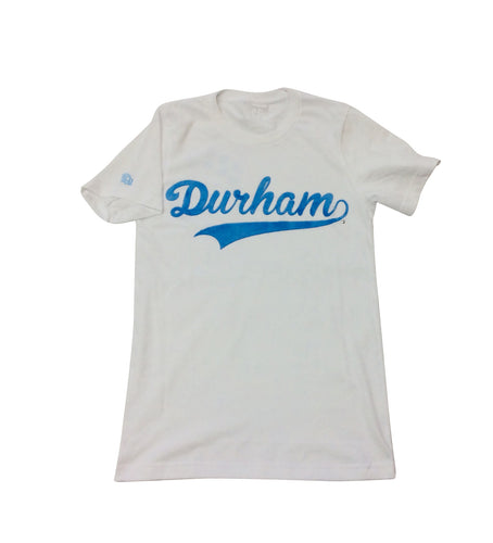 Durham Dodgers Flock Tee (White/Carolina Blue)